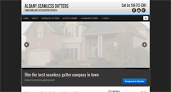 Desktop Screenshot of albanyseamlessgutter.com